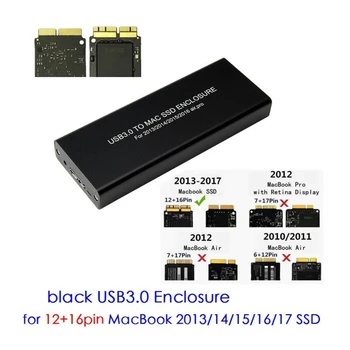 

SSD To USB3.0 Hard Drive Enclosure For Apple MacBook Pro Air 2013 -2017 W/ Cable Hard Disk Enclosure