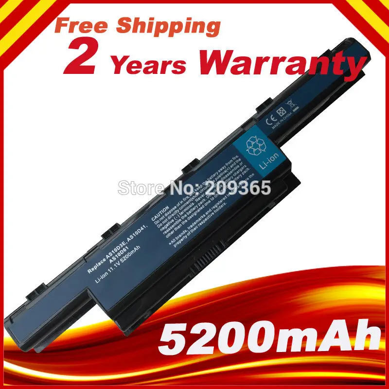 

[Special price]Laptop Battery For Acer Aspire V3 5741 5742 5750 5551G 5560G 5741G 5750G AS10D31 AS10D51 AS10D61 AS Fast shipping