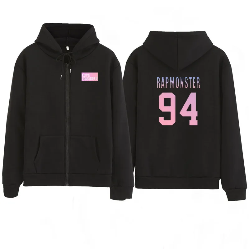  kpop jung kook 97 hoodies kpop Zip hoodie hoody sweatshirt love yourself KPOP sweatshirt XL for cas