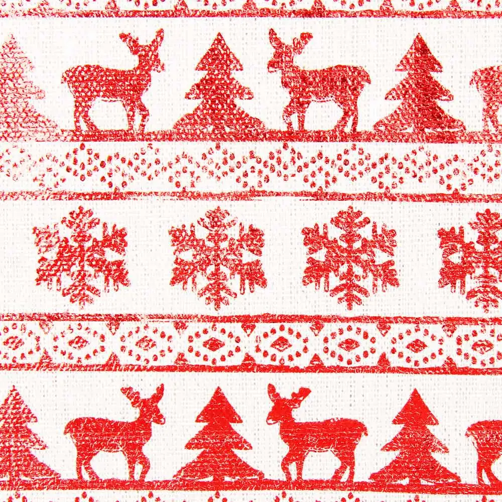 IBOWS Vintage Burlap Jute Fabric Linen Xmas Santa Claus for Christmas Party Home Decoration DIY Bags Crafts Accessories 45*150cm