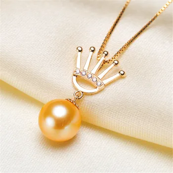 

18karat gold pendant clasp connector,bead caps with peg for half drilled beads pendant necklace diy no pearl no chain