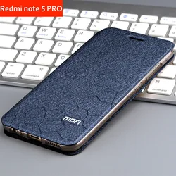 Luxury Leather Flip Case Cover - Soft Silicone Protector for Case and glass film (Blue)