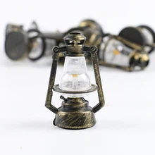 1:12 Mini Oil Lamp Decor Pretend Play Toy Doll House Miniature Dollhouse Accessories