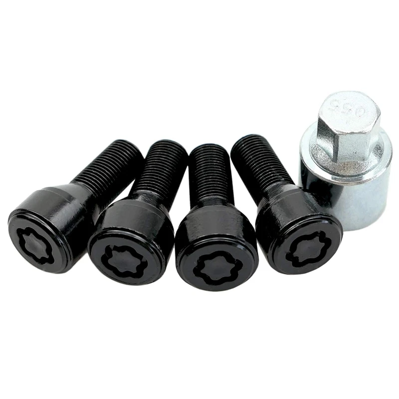 Antitheft Wheel Stud Bolt Locks 14x1.25mm For Bmw High Security Type