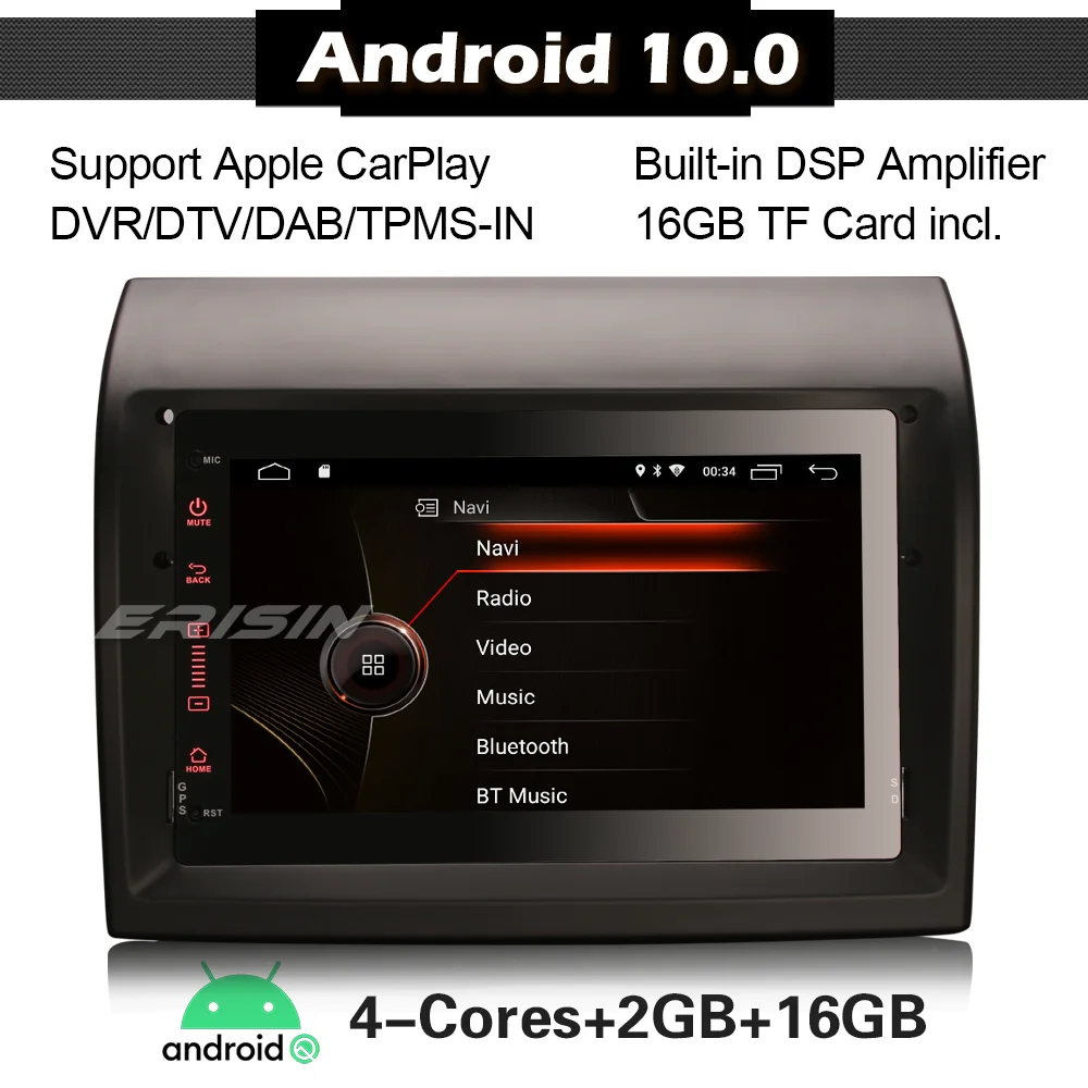 4274 アンドロイド 10 カーステレオ 7 "フィアットducatoシトロエンジャンパープジョーボクサーdsp carplay dab