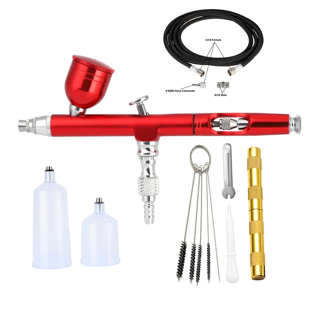 0.3mm Gravity-Feed Dual-Action Airbrush