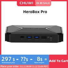 CHUWI HeroBox Pro Mini PC Intel Jasper Lake N4500 up to 2.8GHz 8GB RAM 256GB SSD Windows 10 dual WIFI 4K 60Hz dual HDMI Desktop