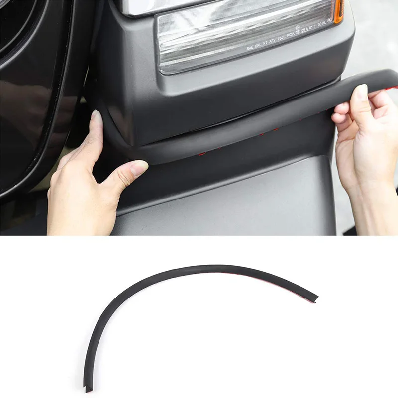 

Car Mudguard Wheel Anti-Scratch Soft Strip Protector Extension Eyebrow Arch Trim for 2018-2019 Jeep Wrangler JL Car Accessories
