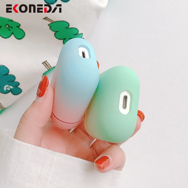 EKONEDA Ingradient Цвета Защитная крышка для Airpods чехол матовый Жесткий Пластик Для женщин чехол для Airpods
