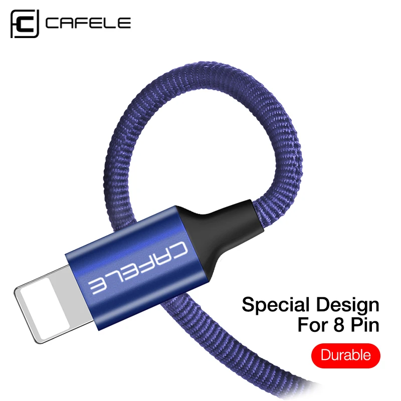 USB кабель с нейлоновой оплеткой usb кабель 8 Pin зарядка через USB Шнур для iPhone XR XS 11 7 Plus/7/6s Plus/6s/6 Plus/6 s/5S/5c/5