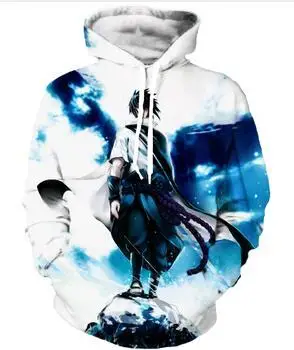 Новая мода 5XL толстовки Для мужчин Для женщин Hipster 3D мультфильм печати Наруто Саске толстовка с капюшоном мужская верхняя одежда с длинными рукавами - Цвет: 1