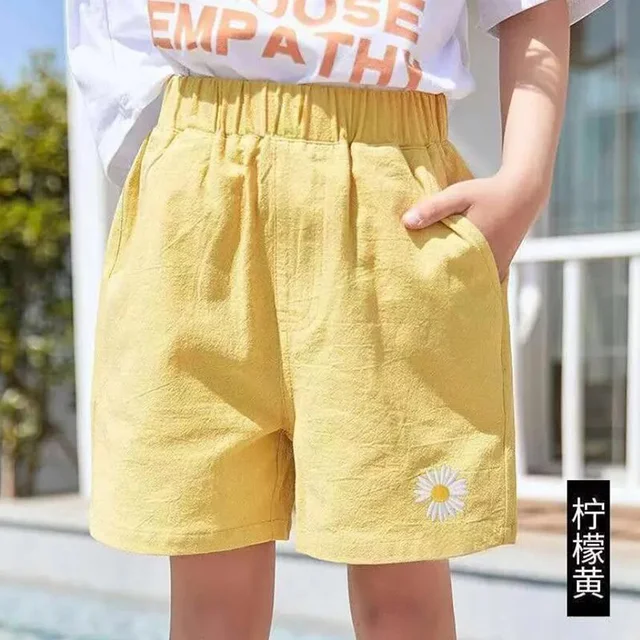 Summer Korean Children Cotton Linen 