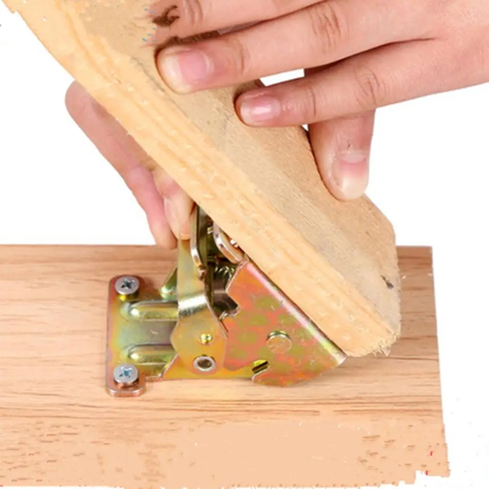 

Self-locking collapsible invisible bracket table legs foldable hinge 90 degrees for bed connecting feet