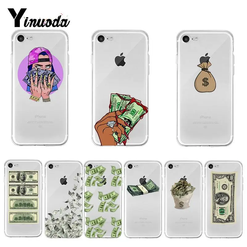 

Yinuoda us Big Money 100 Dollars 2018 Colored phone Case for iPhone X XS MAX 6 6s 7 7plus 8 8Plus 5 5S SE XR 11 pro max