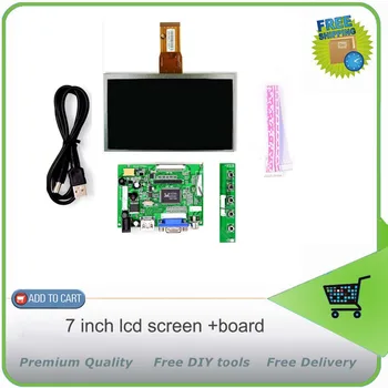 

7 Inch LCD Panel Screen Display Matrix +Drive Board(HDMI+VGA+2AV) for Raspberry PI / Pcduino / Cubieboard - (1024 X 600) 165x100