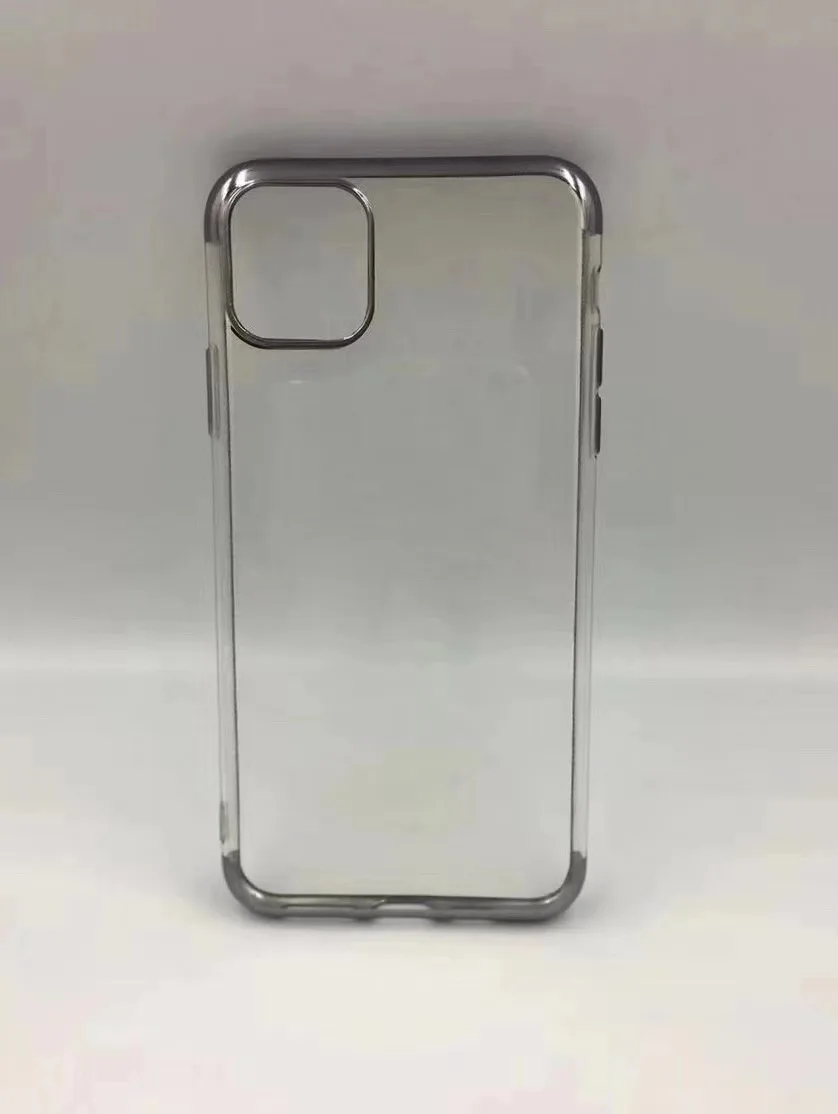 Роскошный корпус телефона с гальваническим покрытием для iPhone 11 Pro Max 11 Pro i7 i8 Plus i6 i 6s XR XS Max защитный чехол для iPhone 6 6s Plus - Цвет: 1