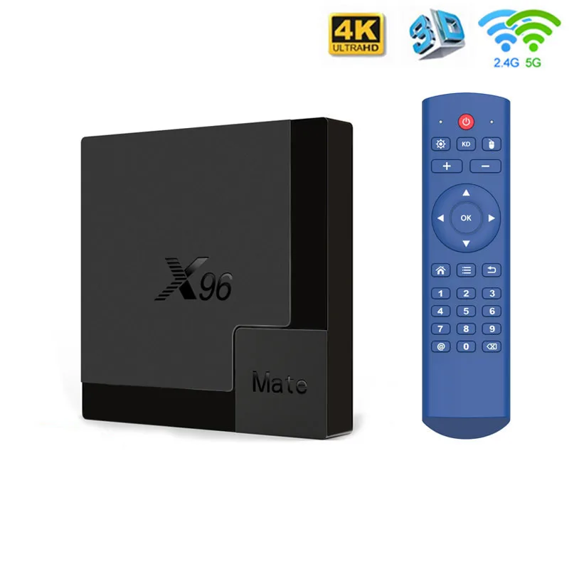 Android 10 0 X96 Mate Smart TV BOX Allwinner H616 Bluetooth 5 4 Гб RAM 32G/64G 2 4G 5G Dual Wifi 4K HD Google Play Set Top