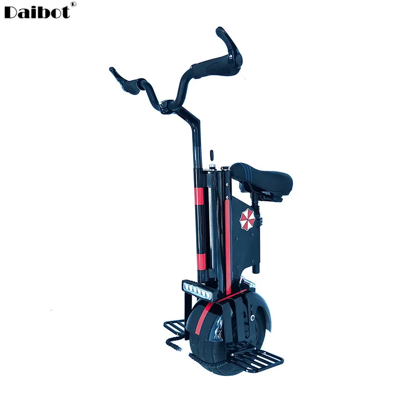 Monociclo elettrico con sedile e maniglia per adulti, scooter autobilancianti, 10 pollici, 1000 W, 60 V, 60 km