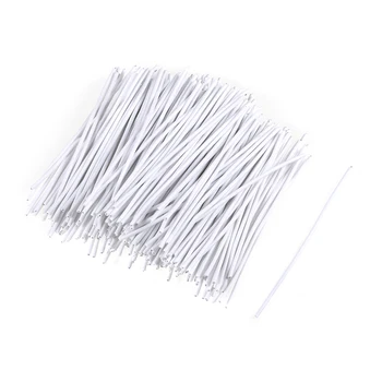 

uxcell 1000pcs 3 Inches Metallic Twist Ties Reusable Cable Cord Wire Ties White For Home, Business, Institutions