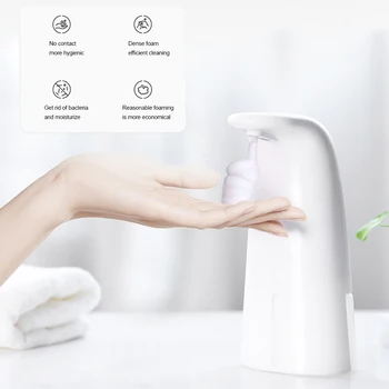 

250ML Automatic Soap Dispenser Touchless Infrared Sensor Sanitizer Foam Induction Washer Kitchen Bathroom Cleaning Accessories