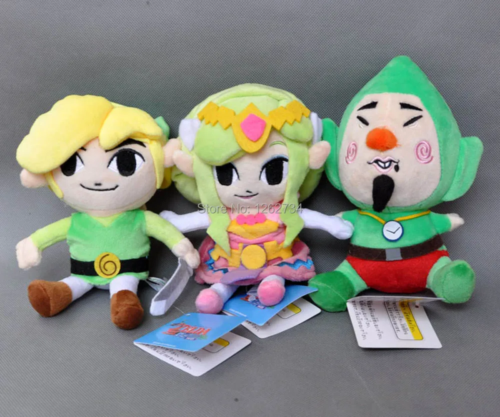10 шт./партия, Zelda Link Tingle princess 18-28 см, плюшевая мягкая игрушка, розничная - Цвет: 3 Styles Mix up