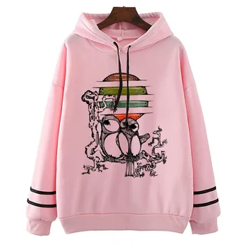 

Owl Sunset Fashion Cool Hoodiess Casual Women'S Hoodies New Clothing Hoodies Women Long Sleeve Harajuku Unisex Hoodie