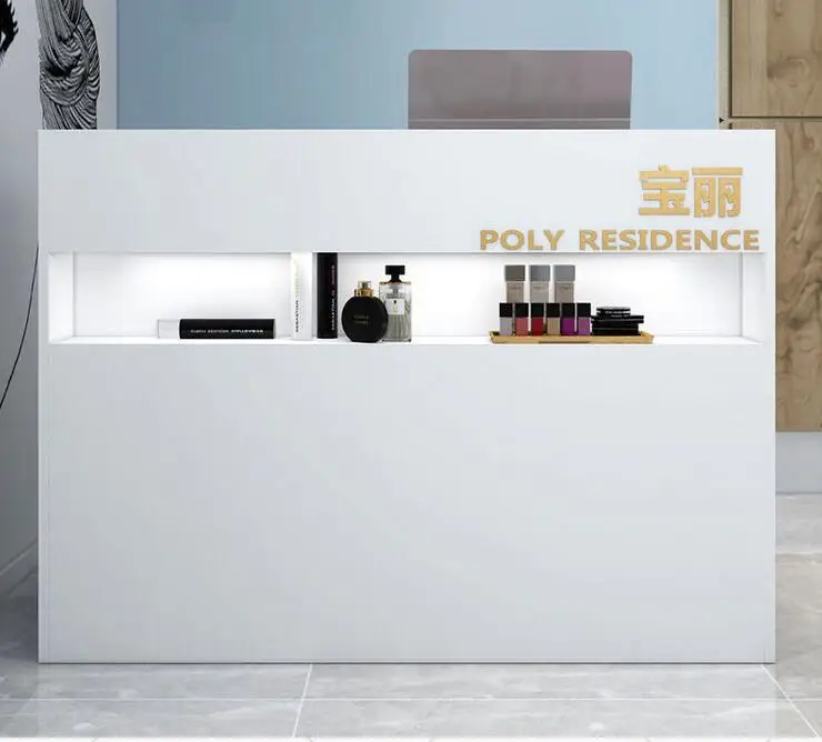 Cashier counter Counter simple modern luxury beauty salon hair salon commercial shop small reception desk counter reception desk