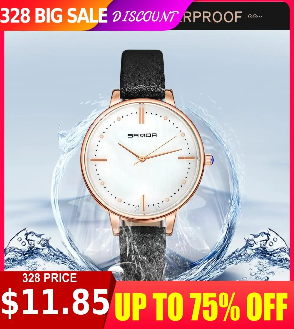 

SANDAPreppy Style Korean-Style Design Fashion Luxury Quartz Women's Watch Waterproof Durable Girl Watch feminino