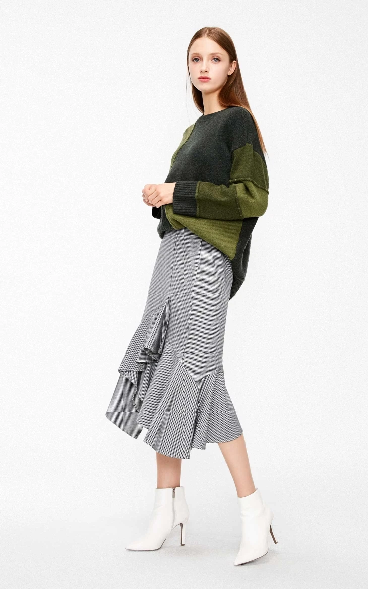 Vero Moda New Women's Assorted Colors 3D Splice Woolen Knit Sweater | 318413569