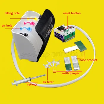 

502XL Empty CISS Ink Supply System for epson XP-5100 XP-5105 WF-2860DWF WF-2865DWF WF2860 WF2865 printer with auto reset chip