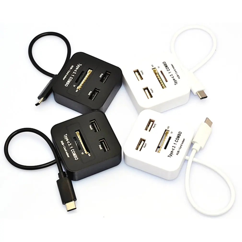 Кардридер USB 3,1 type-C Все в одном SD/Micro SD/TF Compact Flash смарт-карта памяти Адаптер Тип C OTG SD кардридер
