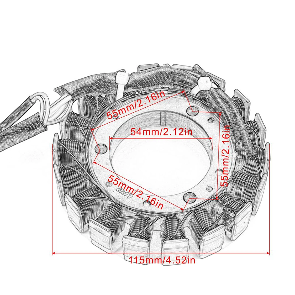 JAER статор мотоцикла катушки для Yamaha YFM350R RAPTOR 350 YFM40 YFM400F YFM400FH YFM40FBH YFM40FB YFM40FBE большой Медведь 400 2WD 4WD