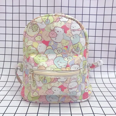 IVYYE Sumikko gurashi модные аниме PU рюкзаки из мягкой кожи школьный рюкзак, повседневные сумки для путешествий распылитель ранцевого типа для мальчиков и девочек, для детей - Цвет: see chart