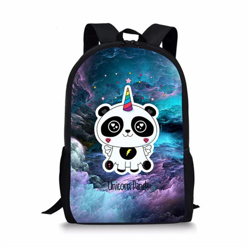 

HaoYun Fashion Children's Backpack Panda Unicorn Pattern Students School Bags Cartoon Animal Book-Bag Mochila Women's Travel Bag