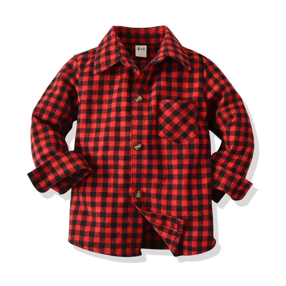 Рождественские наряды для маленьких мальчиков футболка с длинными рукавами комплект одежды из топа+ штанов для маленьких мальчиков, От 0 до 9 лет в клетку с длинными рукавами
