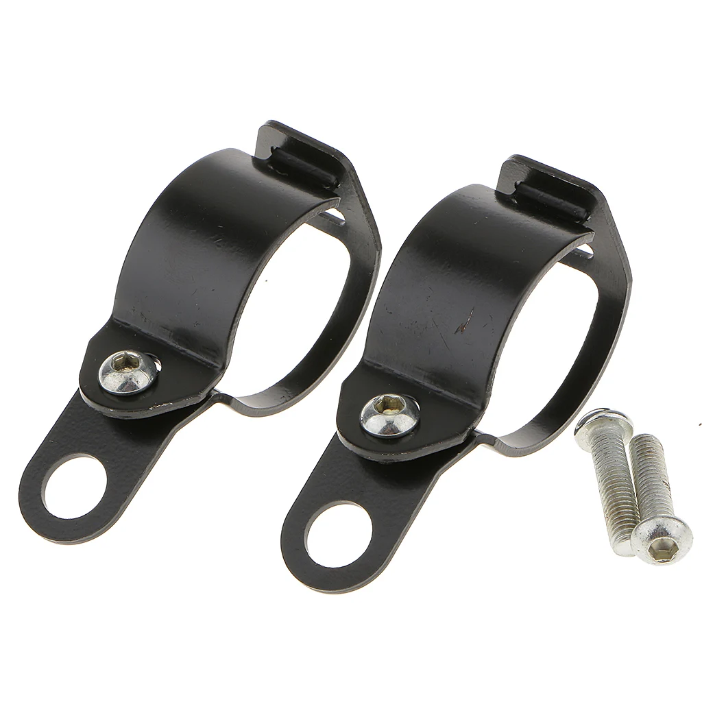 Black Dirt Bikes Turn Signal Light Mount Brackets Fork Ear Clamps For 