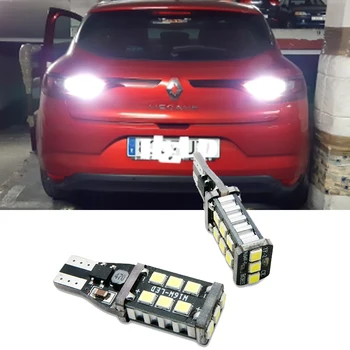 

2pcs 921 912 W16W T15 LED Error Free Bulbs Car Backup Reverse Light For Renault Duster Megane 2 3 Logan Clio 4 Captur Scenic