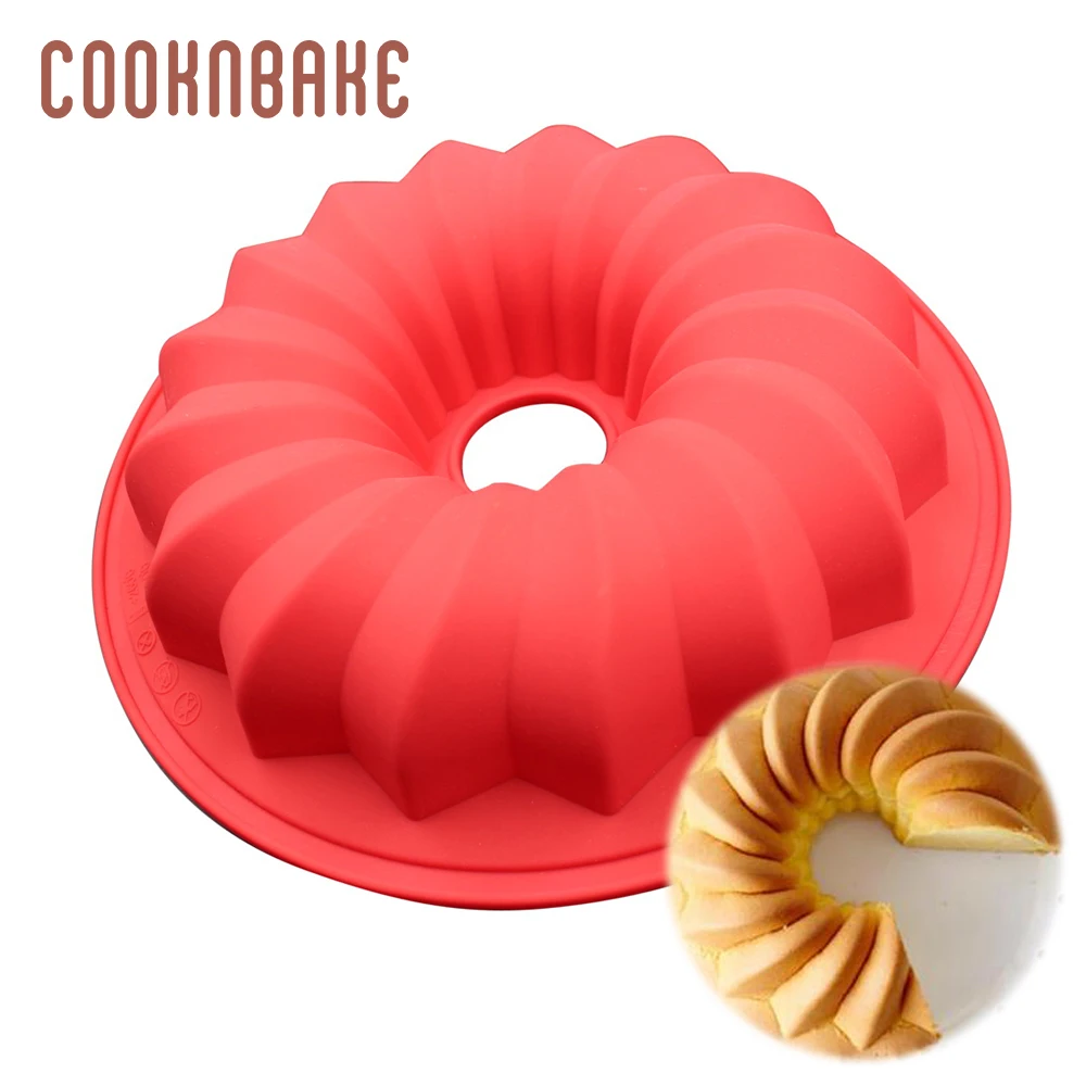 COOKNBAKE круглая силиконовая форма для торта цветок Хлеб Кондитерская сковорода Для Выпечки Пиццы 10 дюймов инструмент для украшения торта DIY День Рождения Вечеринка