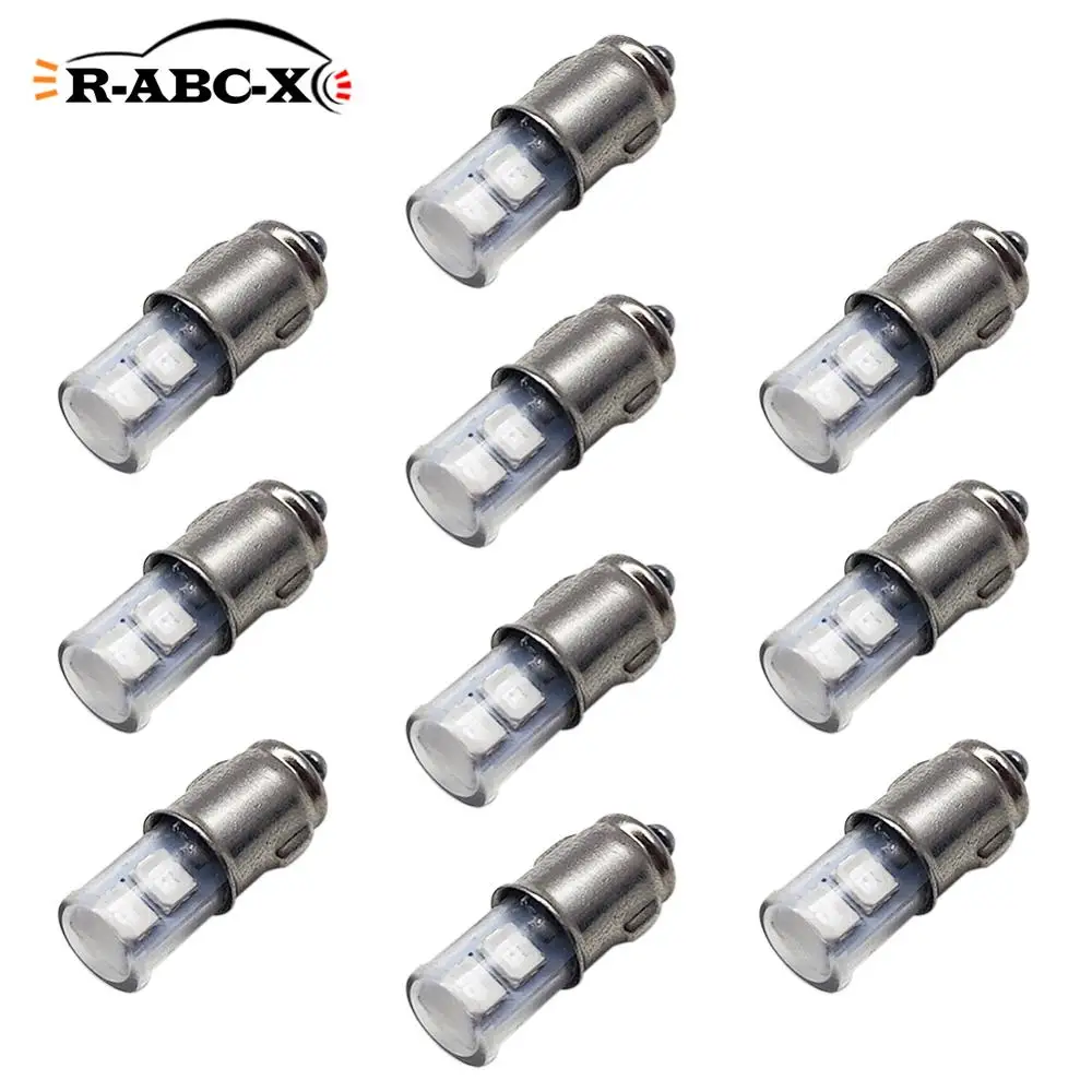 

10 pcs ba7s t7 led bulb Interior Instrument lamp car dashboard light 12V blue white yellow Warm white Green