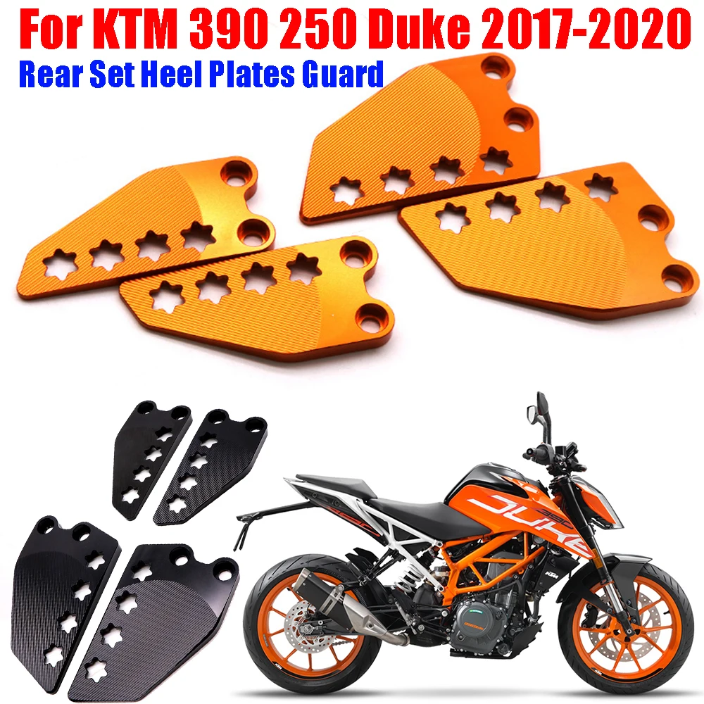 Motorcycle Front Rear FootPeg Footrest Rear set Heel Plates Guard