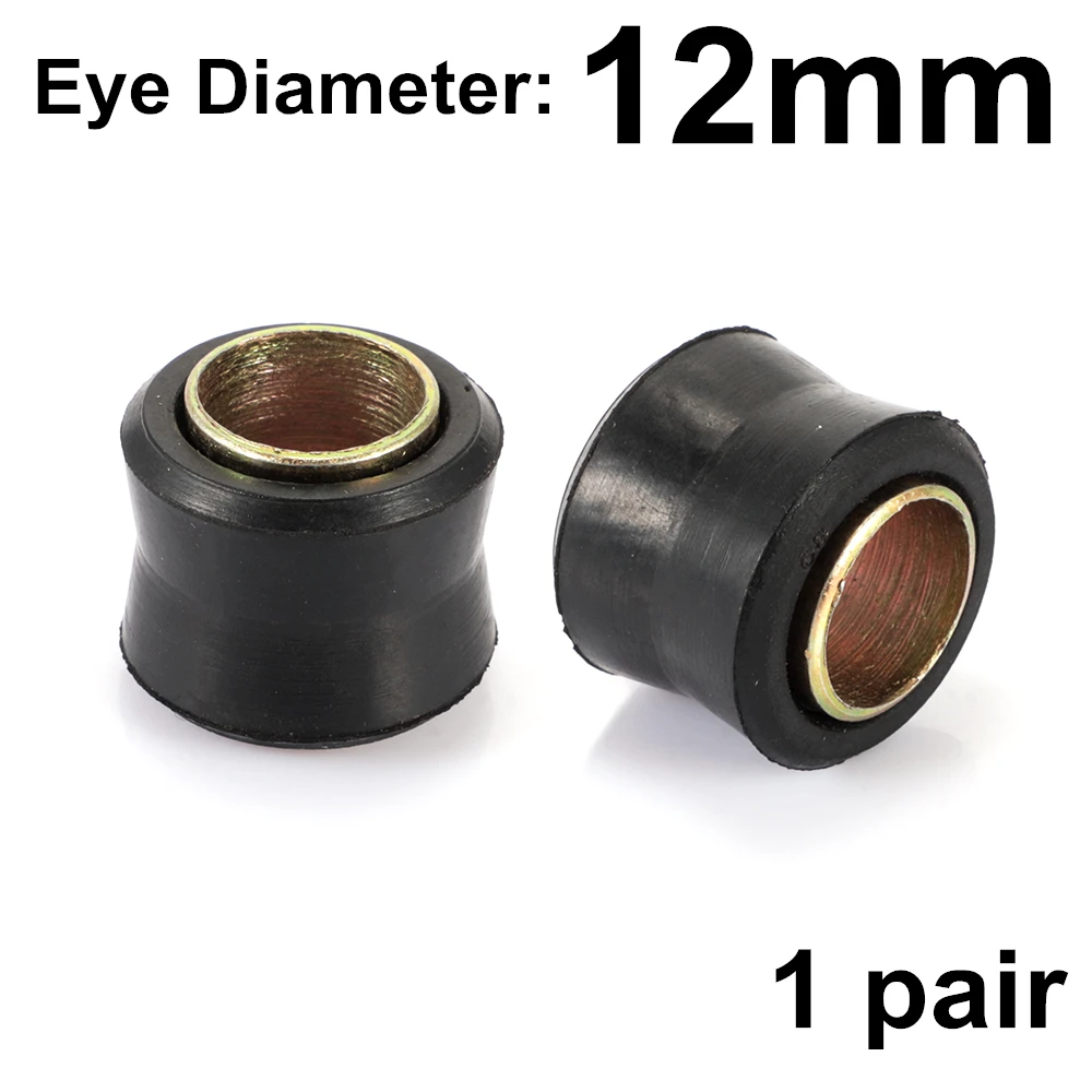 1 пара универсалов Диаметр глаз 10 мм 12 мм 14 мм медные резиновые кольца аксессуары для мотоциклов Воздушный амортизатор Задний заменить глаза - Цвет: 12mm 1 pair