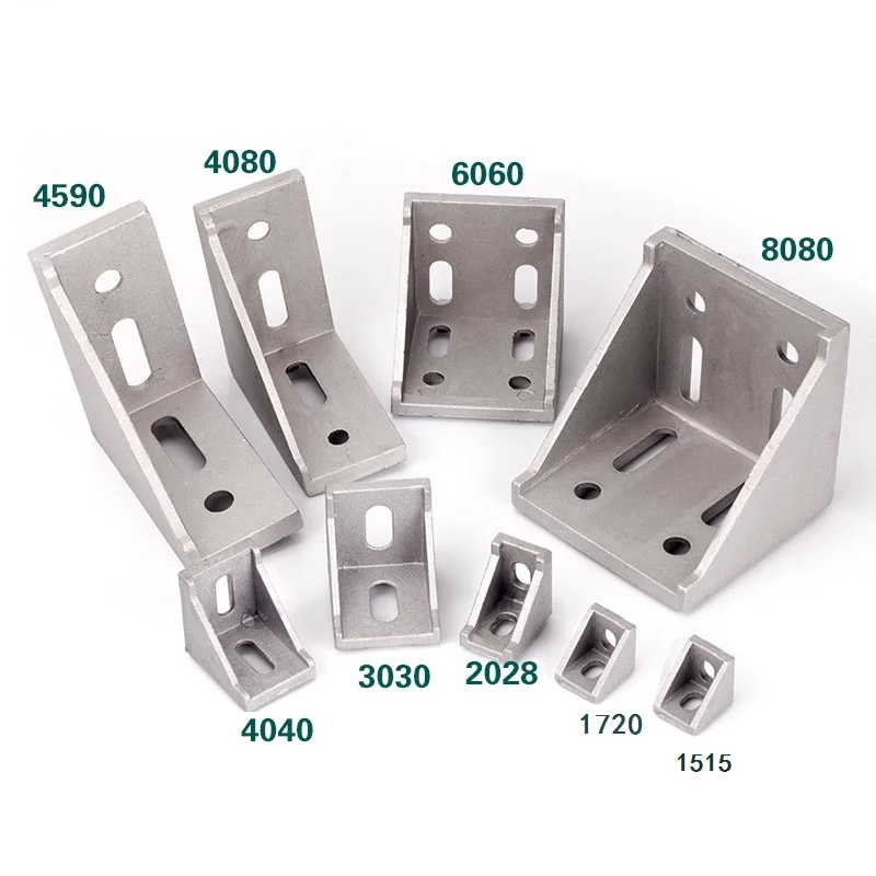 Gusset Element Corner Fitting L Bracket Angle Connector 1720 2028 3030
