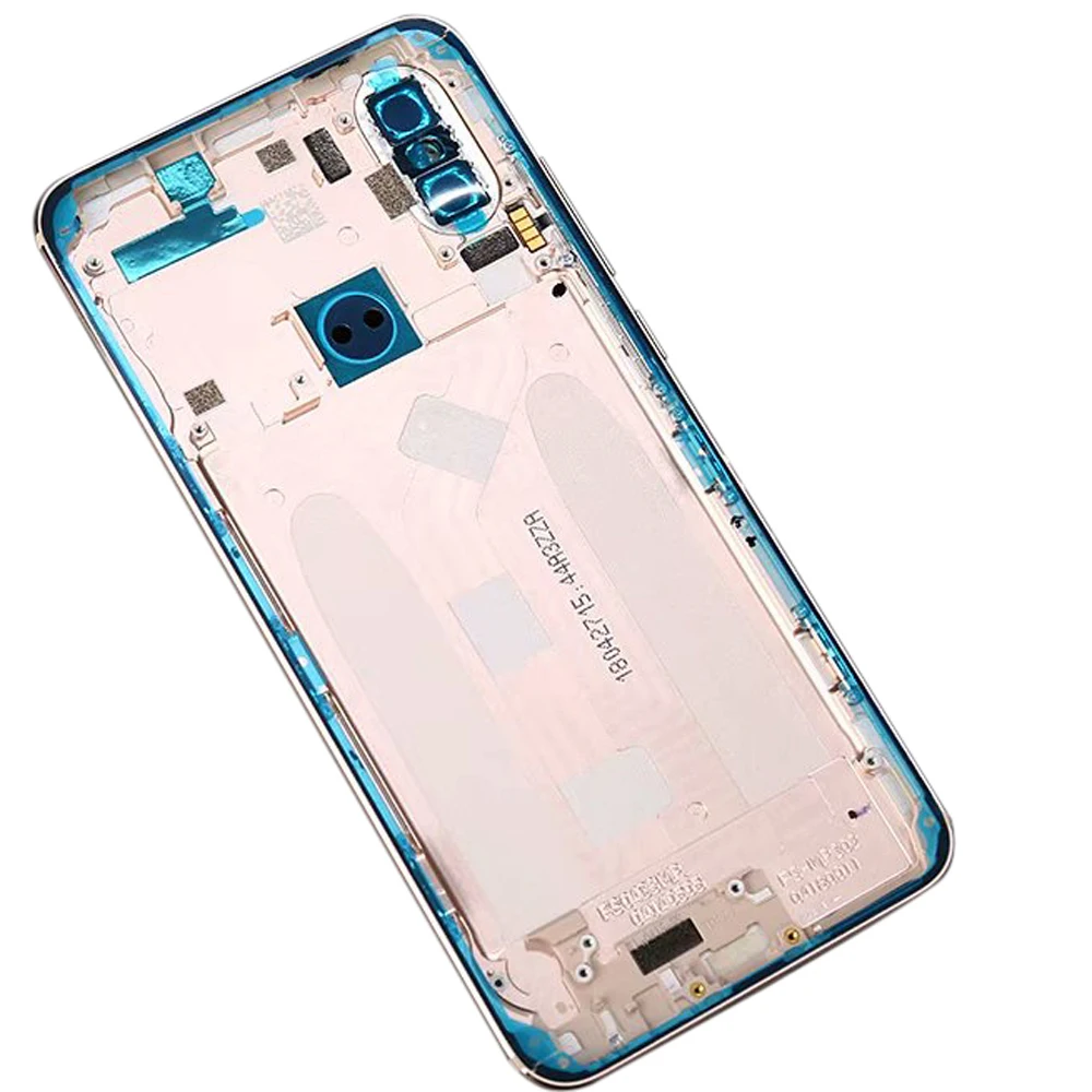Корпус для Xiaomi mi A2 mi 6X батарея Дверь Металлическая задняя крышка телефон запасные части чехол с кнопочная панель
