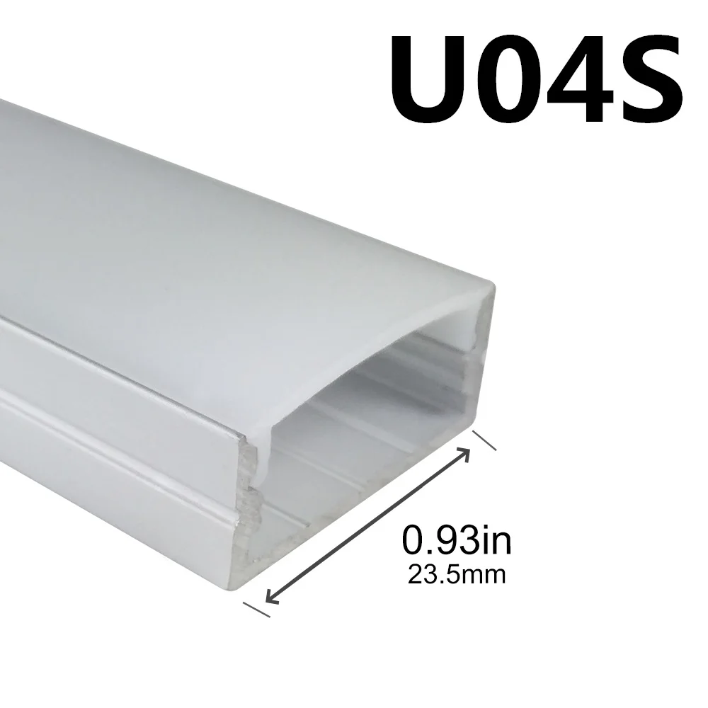silver 5 компл./лот 3.3ft/1 м черный 20 мм Алюминий светодиодный канал с молочной оболочкой, алюминиевый профиль штранг-прессования для Светодиодные ленты Установка - Испускаемый цвет: silver