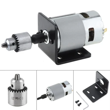 

Auto 775 Motor JTO Chuck Mini Hand Drill DIY Lathe Mounting Bracket Metal 12-24V Motor Tail Step