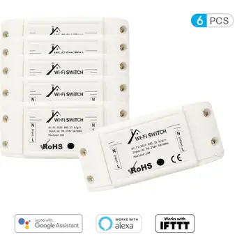 

Ewelink Basic R2 Wifi DIY Smart Wireless Remote Switch Domotica Light Controller Module Work With Alexa Google Home EWeLink