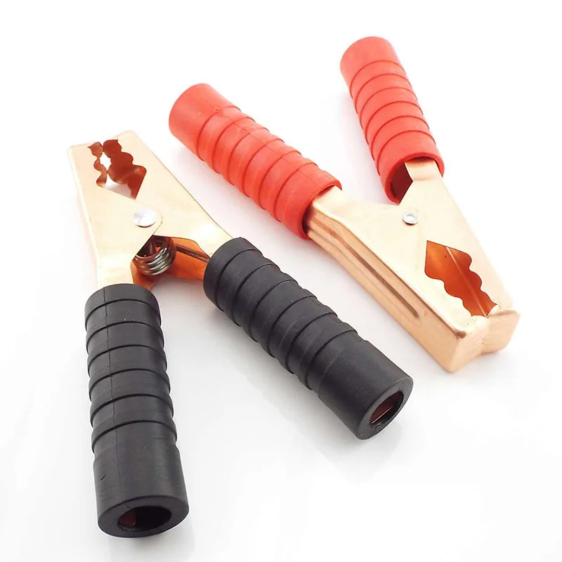 Alligator Clips Alligator Clip Adapter Test Hooks Clips Test Clip 200A 14cm Red Black Alligator Crocodile Clip Car Battery Clamps large Alligator Clips Connector Plug Power Car accumulator clip