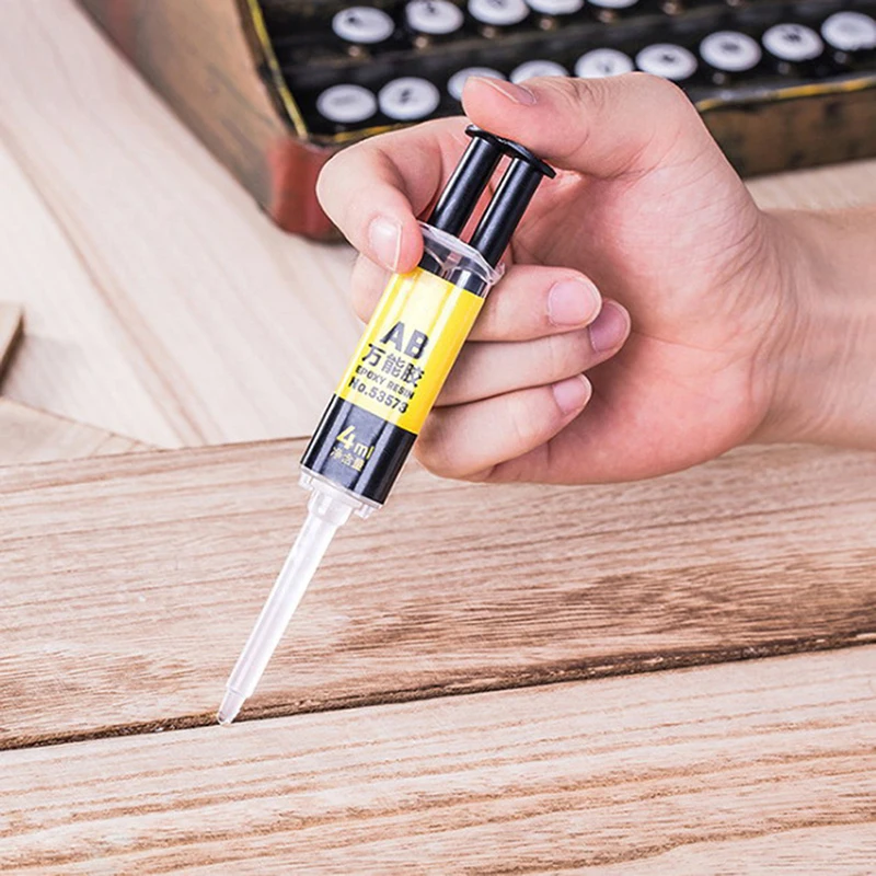 4ml 2 Minutes Waterproof Strong Adhesive Glue Curing Super Liquid AB Glue For Office Home Supply Glass Metal Rubber