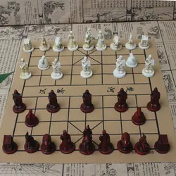 Китайский Набор для игры в шахматы из смолы, шахматы, мягкие шахматные доски, архаизмы, ретро шахматные доски, новые качественные