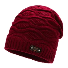 Осенне-зимняя шапка для мужчин и женщин вязаный Череп шапки бини флисовая подкладка теплая удобная шапка для катания на лыжах и сноуборде